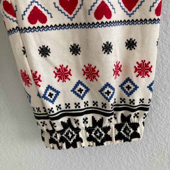 Celebrate Together Jumpsuit Aztec Long Sleeve Comfy Cozy Sz S Elastic Waist NWOT - Picture 6 of 8